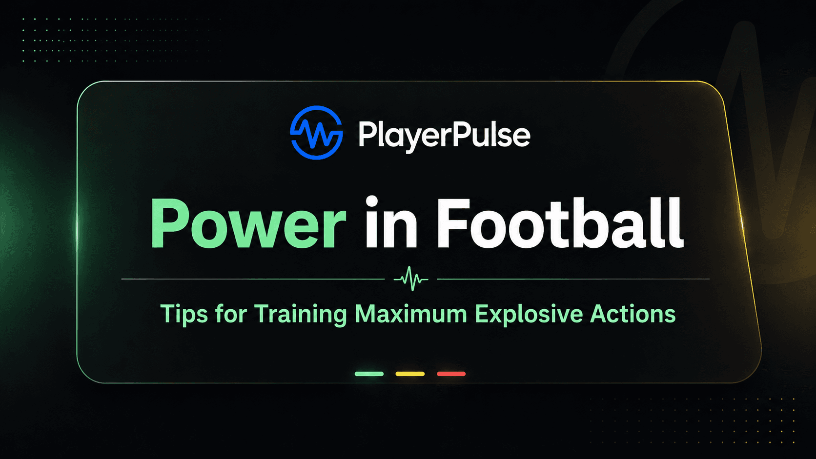 Power in Football – Tips for Training Maximum Explosive Actions